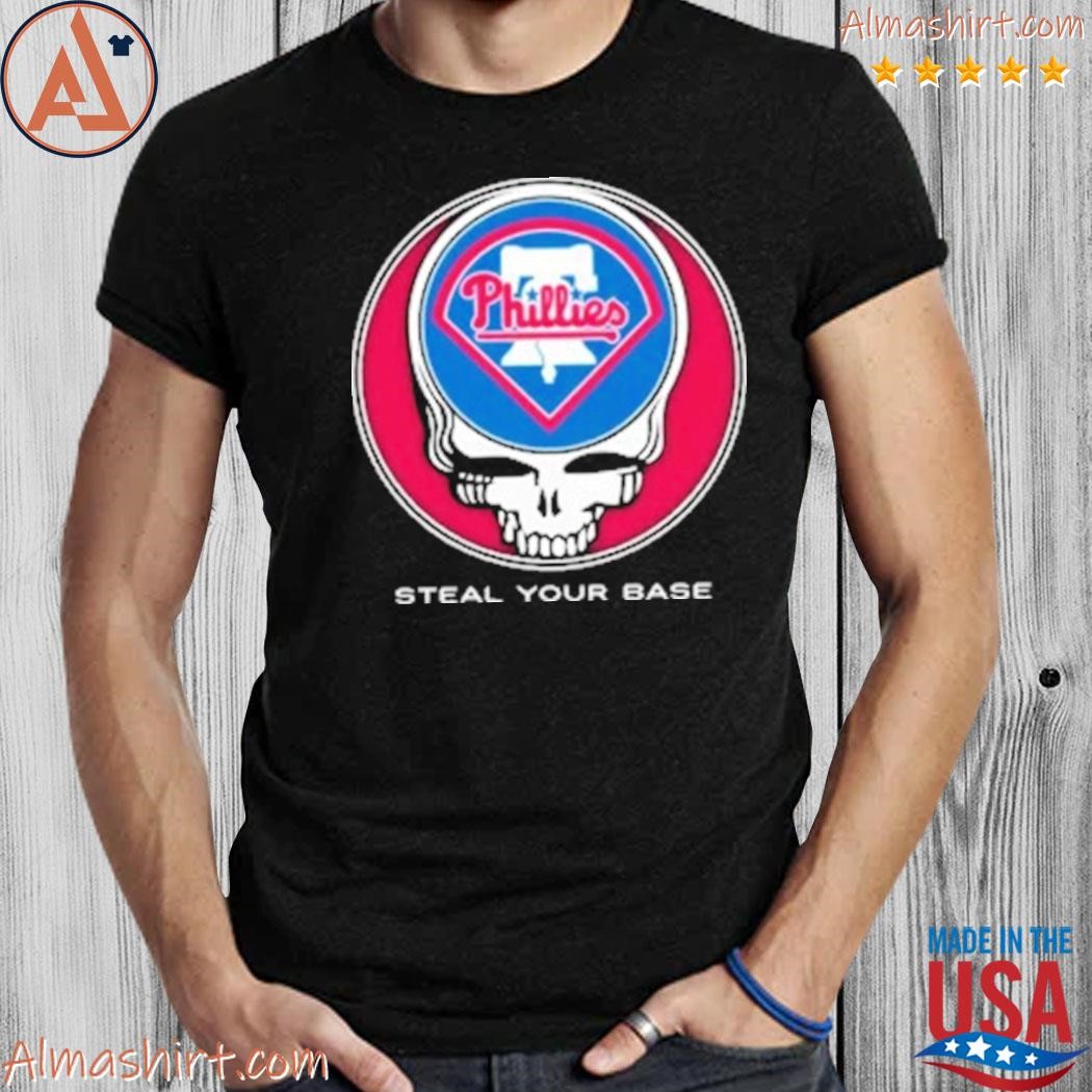 Philadelphia Phillies Steal Your Base Red Athletic T-Shirt - S