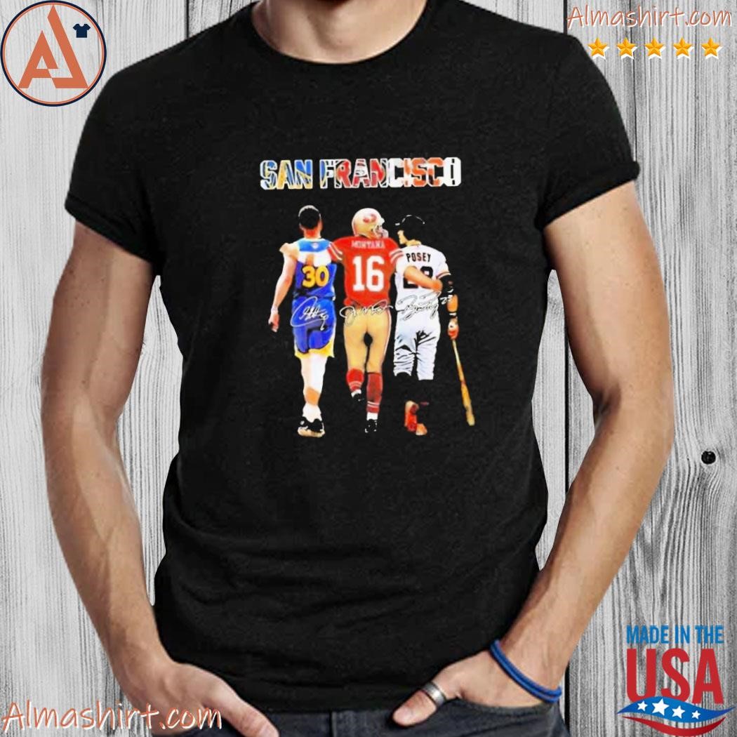 Official San Francisco Sports Teams Stephen Curry Joe Montana And