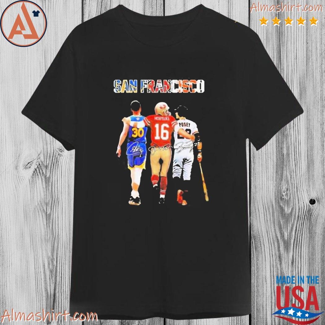 Official San Francisco Sports Teams Stephen Curry Joe Montana And