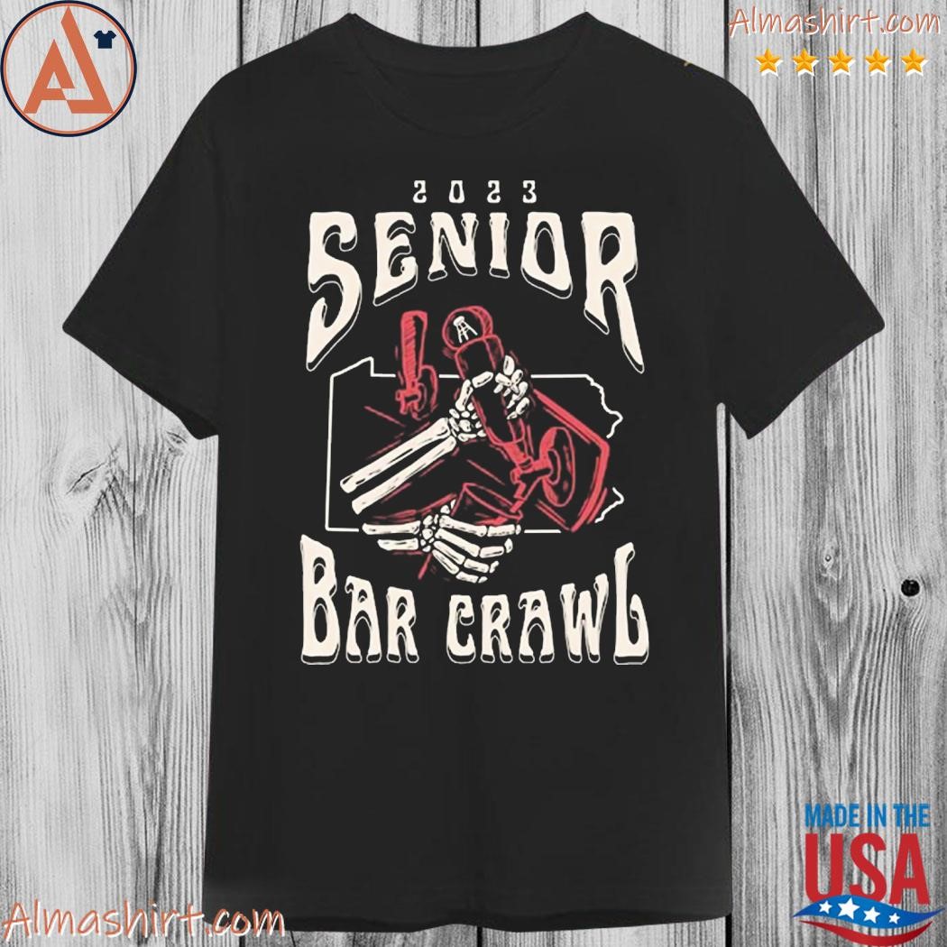 Official senior bar crawl 2023 shirt