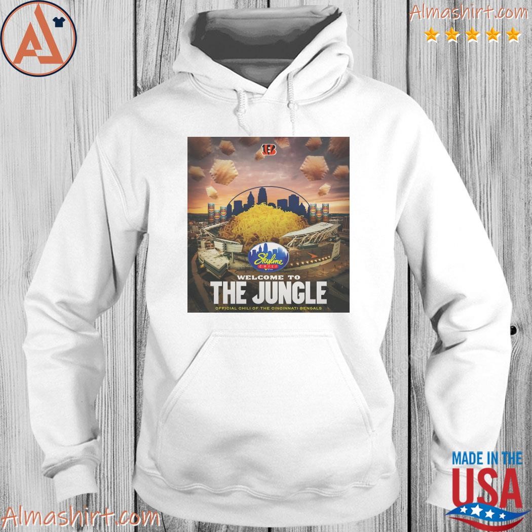 White Bengals Hoodie Welcome to the Jungle