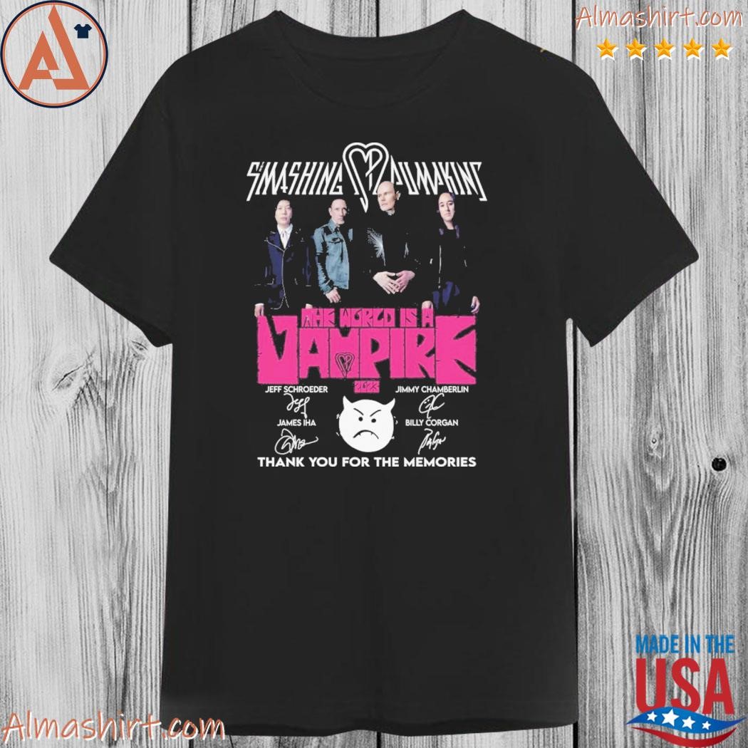 Smashin making the world is a vampire 2023 thank you for the memories shirt
