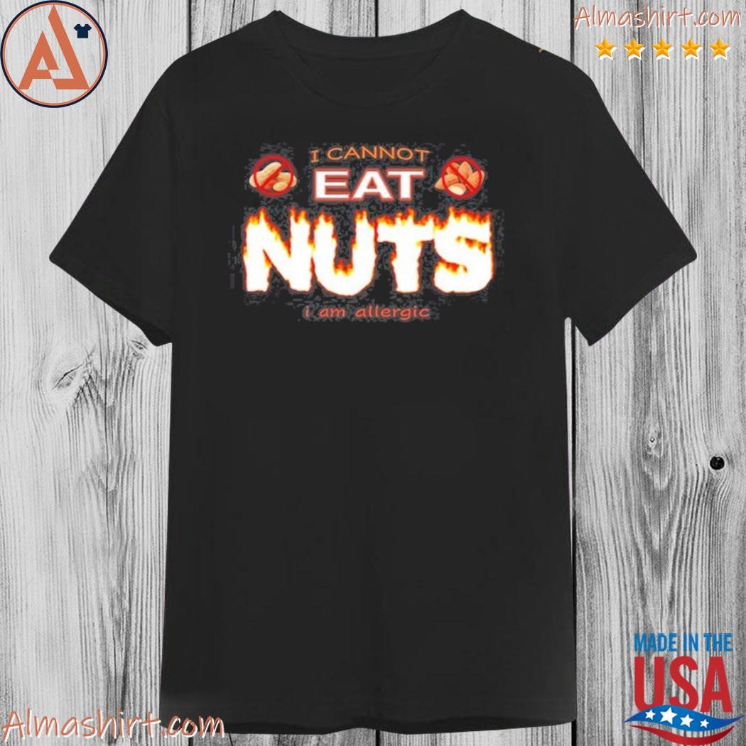 Snazzy Seagull Design I Cannot Eat Nuts I Am Allergic Shirt