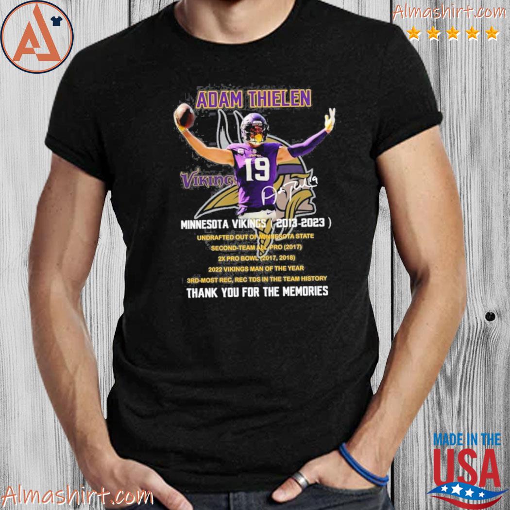 Adam Thielen Minnesota Vikings 2013-2023 thank you for the