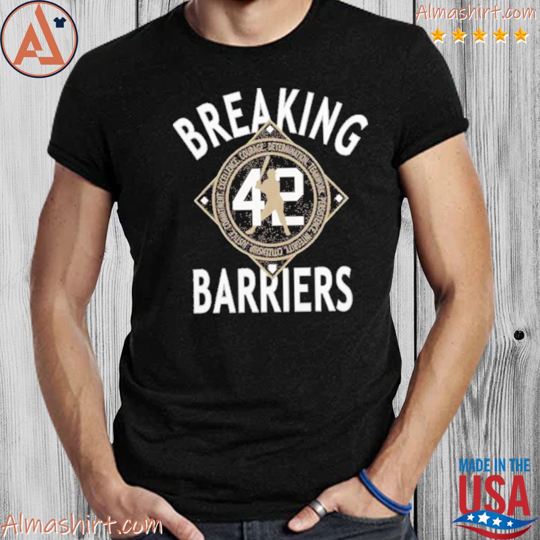 Brooklyn Dodgers Black Jackie Robinson 42 Breaking Barriers Performance  Shirt, hoodie, sweater, long sleeve and tank top