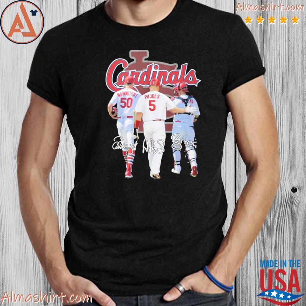 NEW St.LC Wainwright Pujols Molina T-Shirt