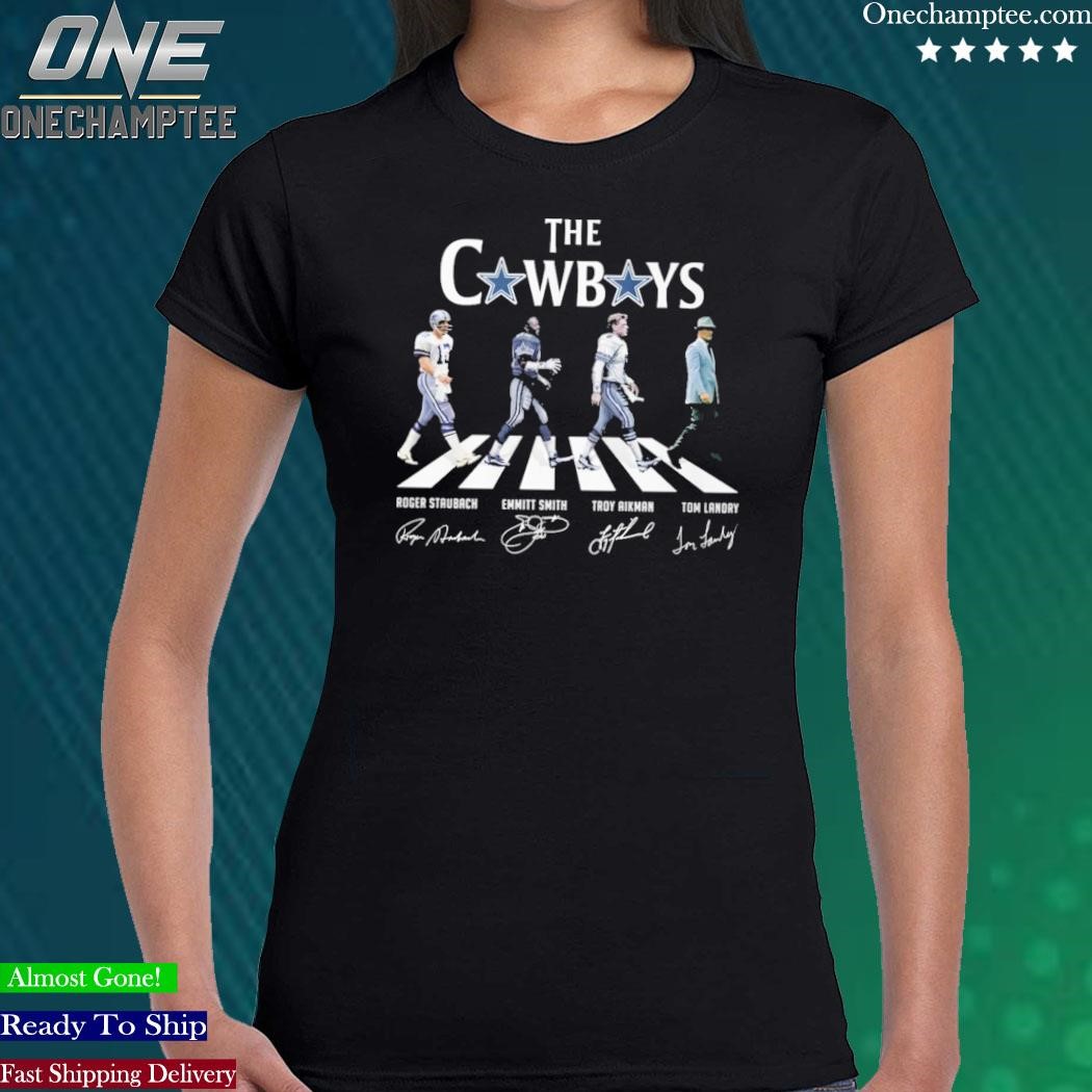 Design the cowboys abbey road signature shirt, hoodie, sweater, long sleeve  and tank top