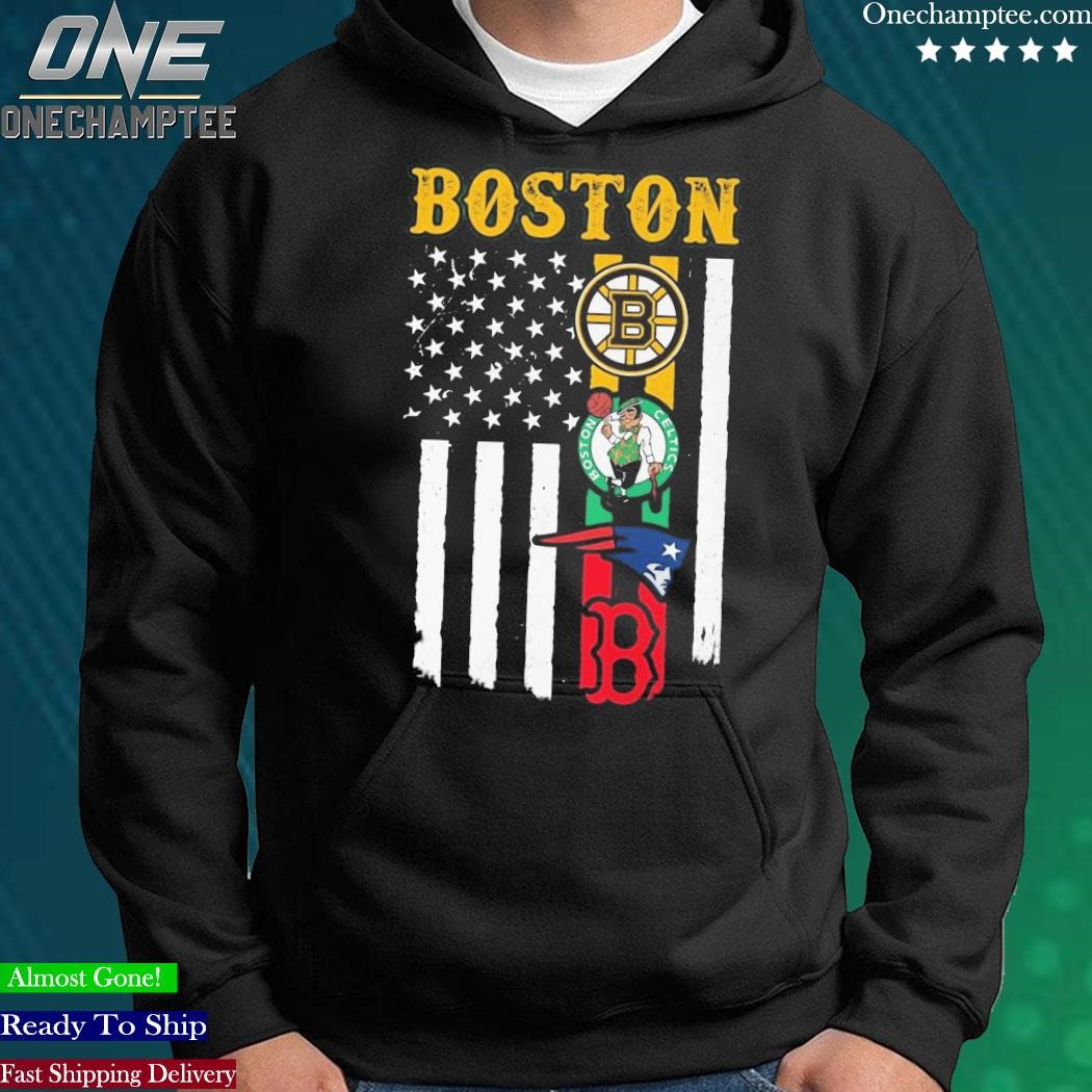 Boston City Of Champion American Flag Shirt