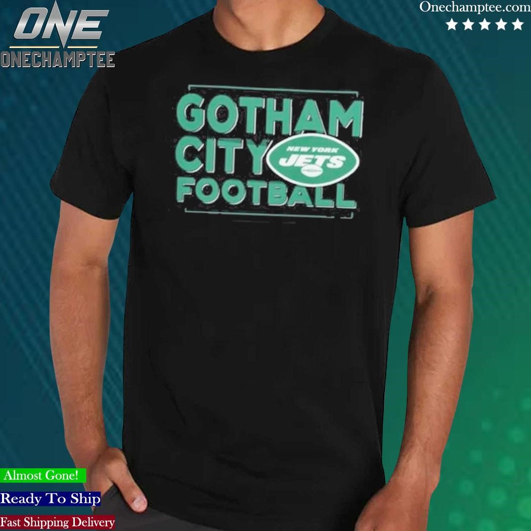 New York Jets Gotham City Football Iconic Hometown Graphic T-Shirt - Mens