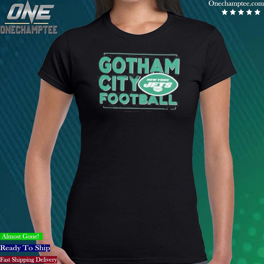 Mens New York Jets Gotham City Football Iconic Hometown Graphic T-Shirt