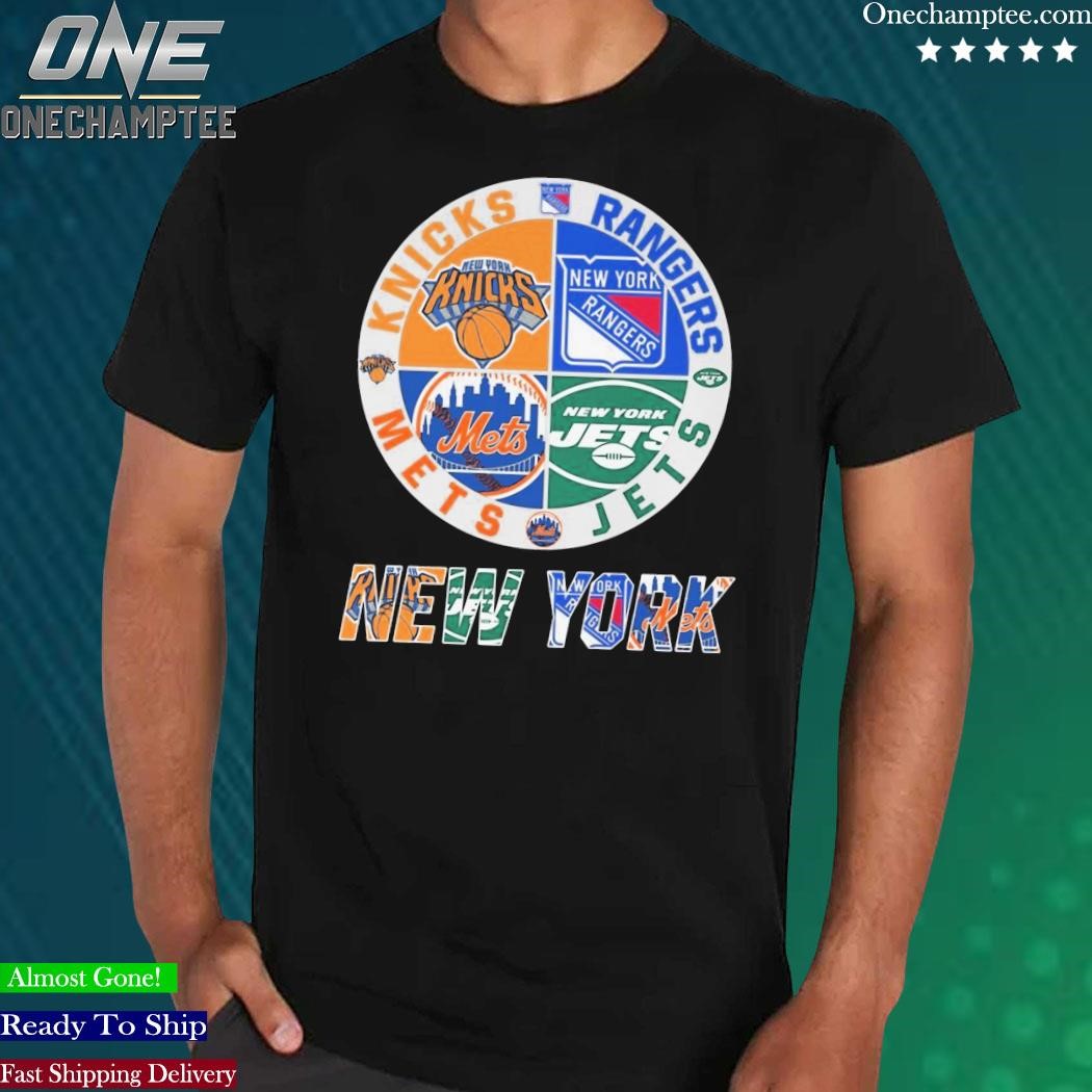 Design new york sport team jets mets knicks rangers shirt, hoodie, long  sleeve tee