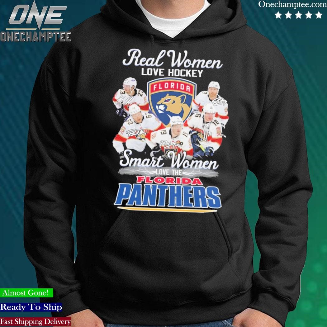 Original real women love hockey smart women love the 2023 Florida Panthers  signatures shirt, hoodie, sweater, long sleeve and tank top