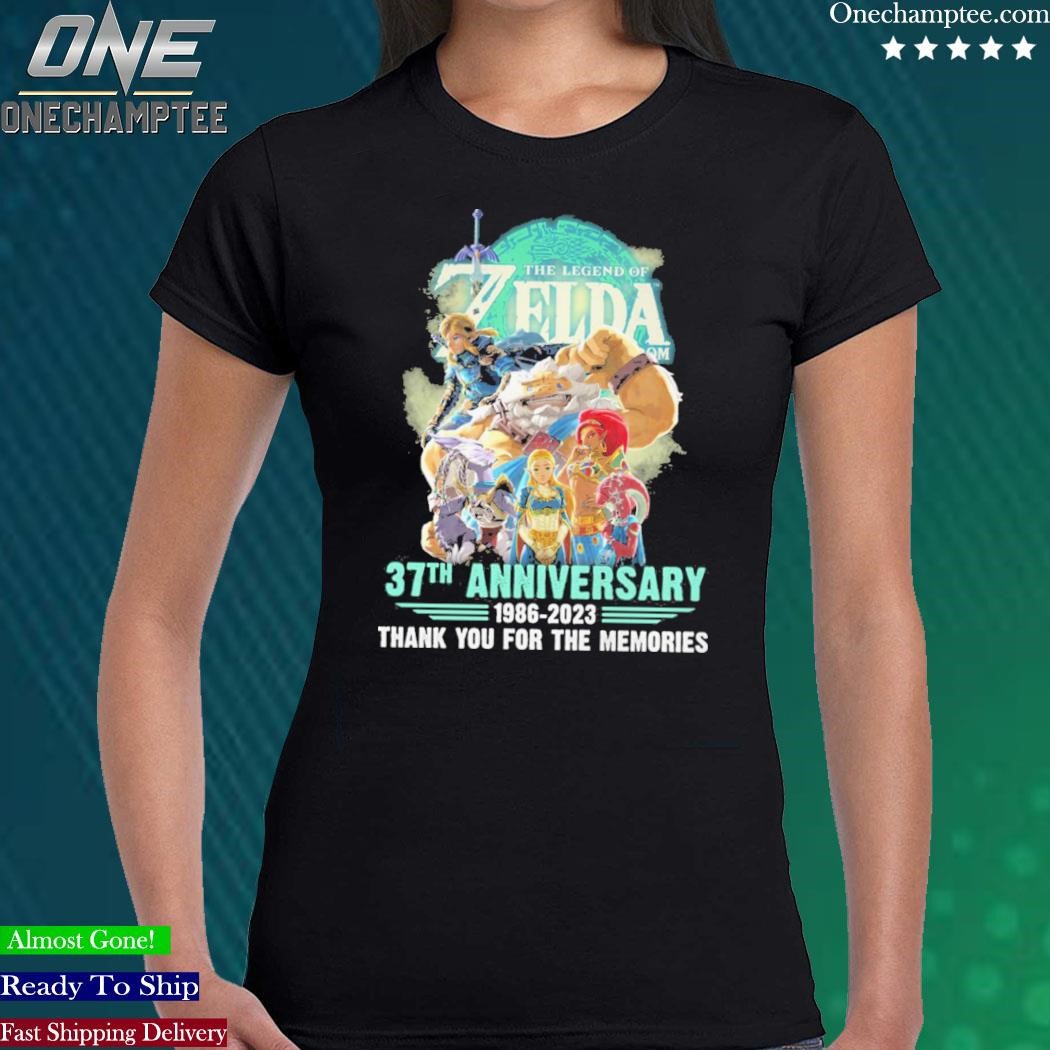 Official the legend of zelda 37th anniversary 19862023 shirt