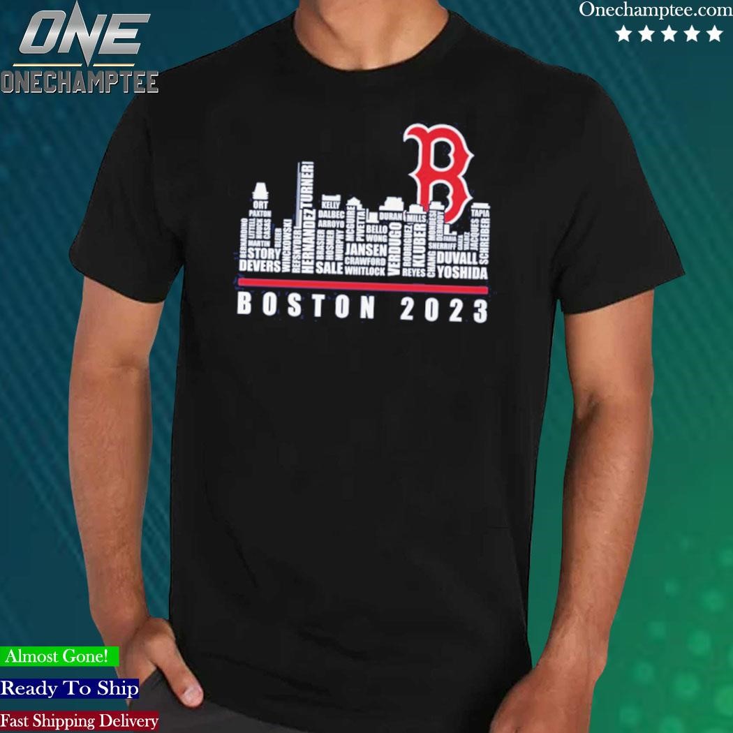 Official boston 2023 Red Sox Team Roster In City Shirt, hoodie