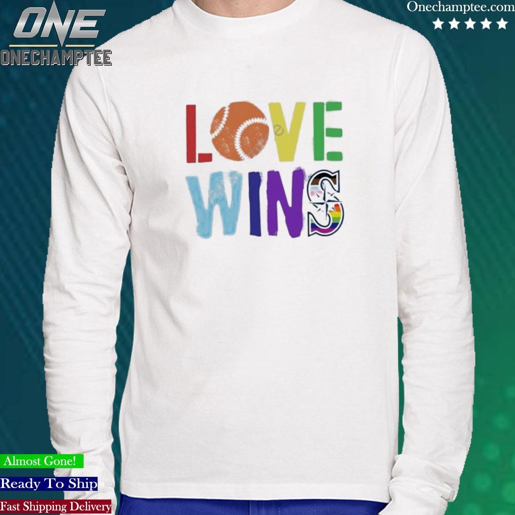 Love Wins Seattle Mariners Pride T-shirt
