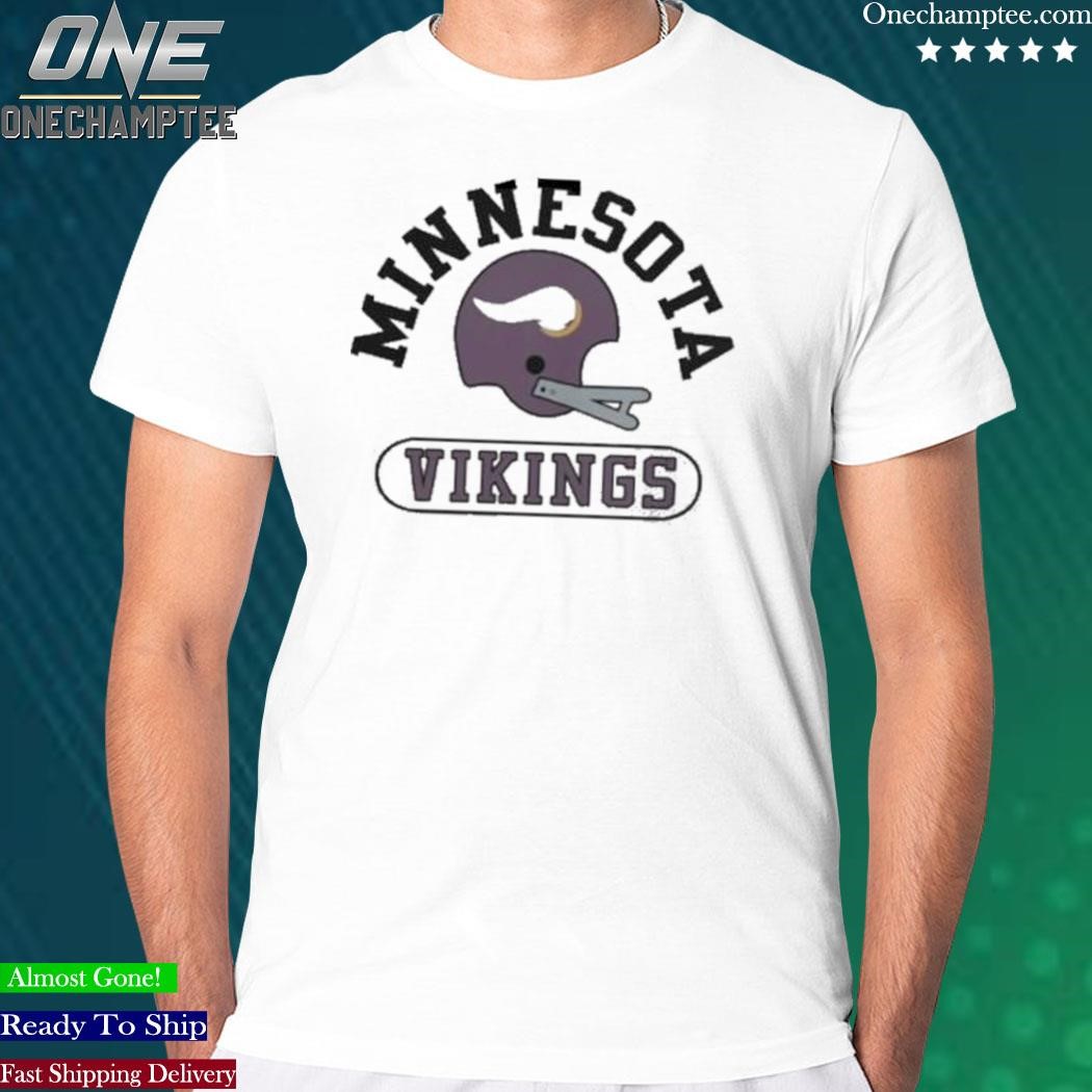 Minnesota Vikings Helmet  Retro Minnesota Vikings T-Shirt – HOMAGE