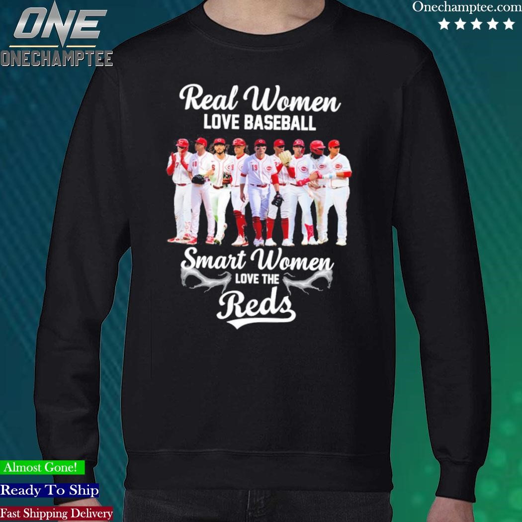 Real Women Love Baseball Smart Women Love The Cincinnati Reds T Shirt -  Growkoc