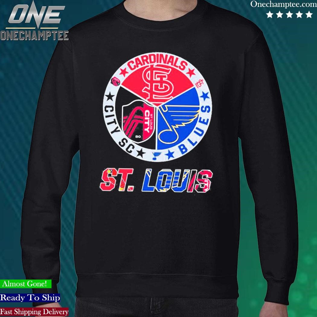 Official St louis cardinals city sc and blues 2023 T-shirt, hoodie, tank  top, sweater and long sleeve t-shirt