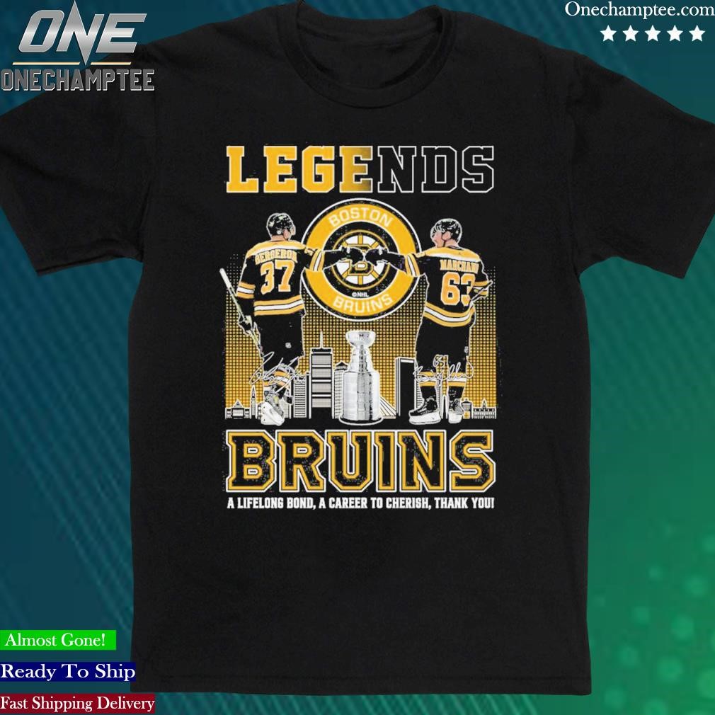 Official boston Bruins Legends Bergeron And Marchand T Shirt