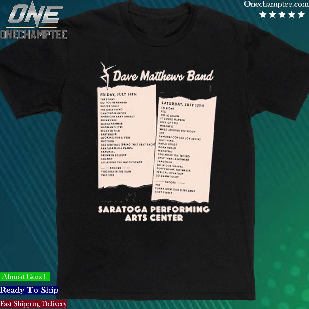 Official dave Matthews Band Saratoga Springs 2023 Shirt