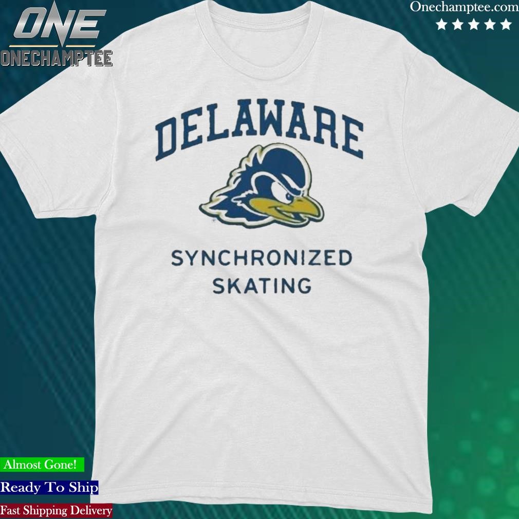 Official delaware Fightin’ Blue Hens Synchronized Skating Logo Shirt