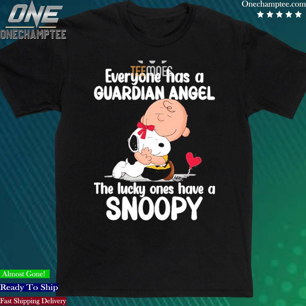 Official everyone Has A Guardian Angel The Lucky Ones Has A Snoopy Tshirt