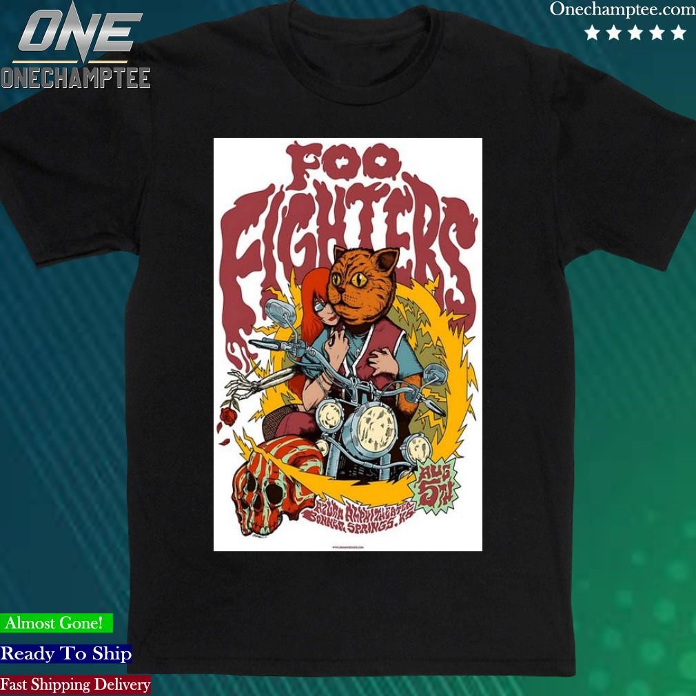 Official foo Fighters August 5Th Azura Amphitheater Bonner Springs,Ks Poster shirt
