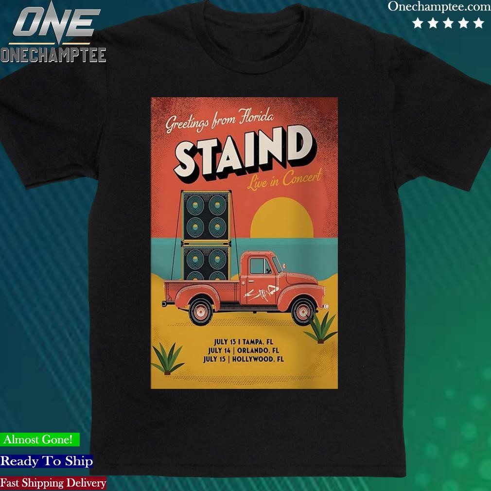 Official greetings From Florida Staind Live In Concert Poster shirt