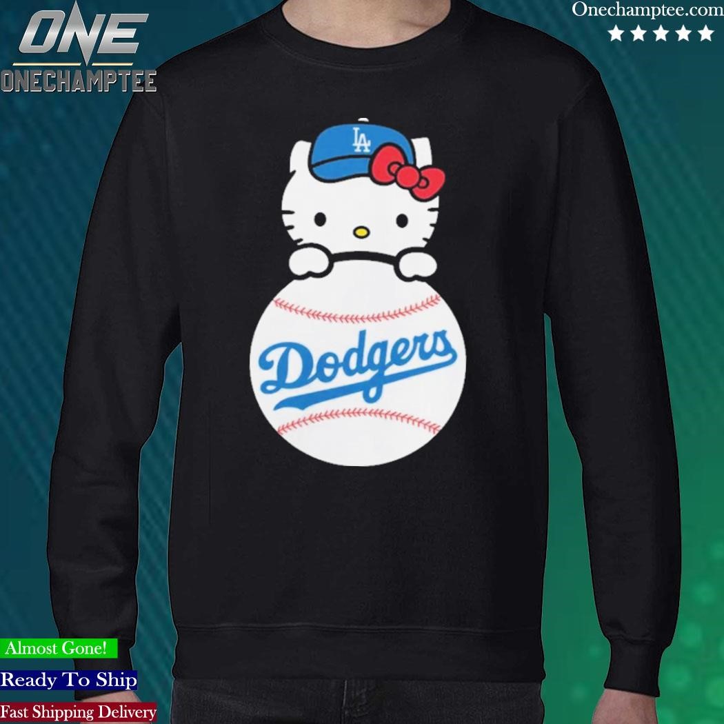 Official hello Kitty Dodgers Shirt, hoodie, long sleeve tee
