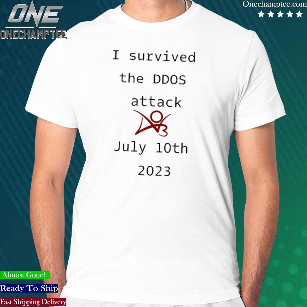 Official i Survived The Ddos Attack July 10Th 2023 Shirt, hoodie