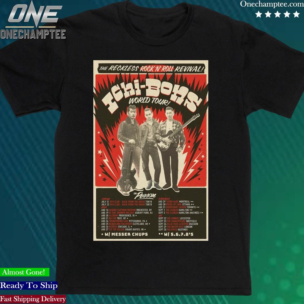 Official ichi-Bons The Reckless Rock N Roll Revival Tour 2023 Poster Shirt