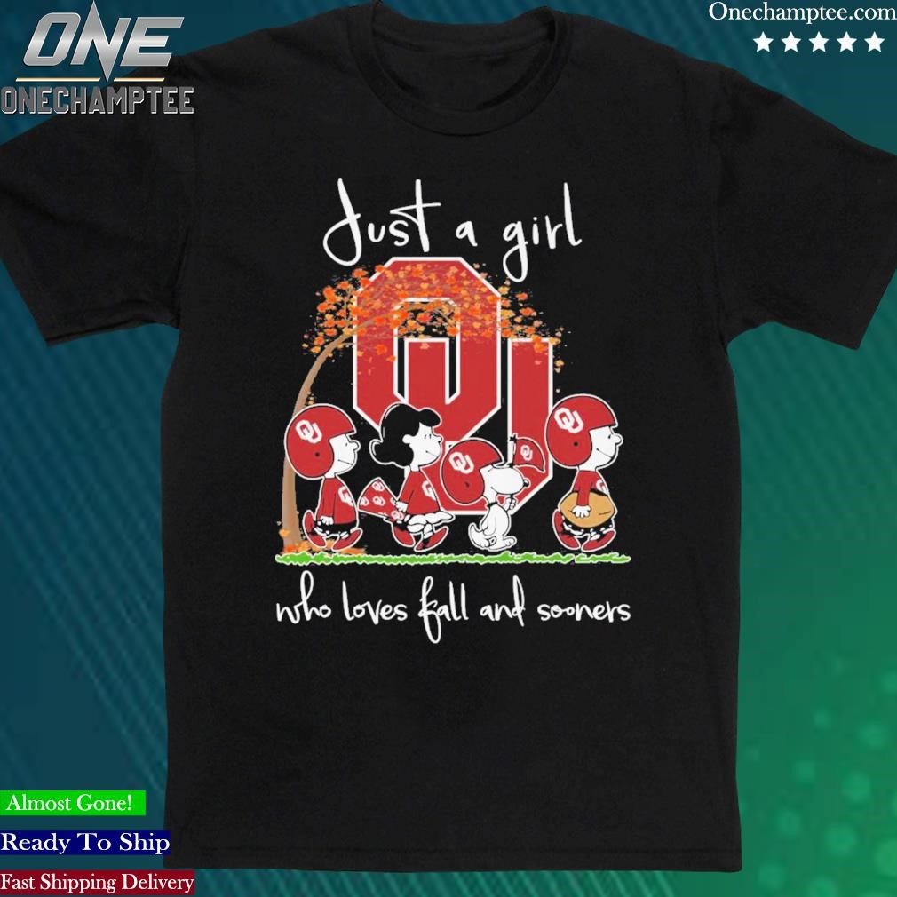 Official just A Girl Who Loves Fall And Sooners T Shirt