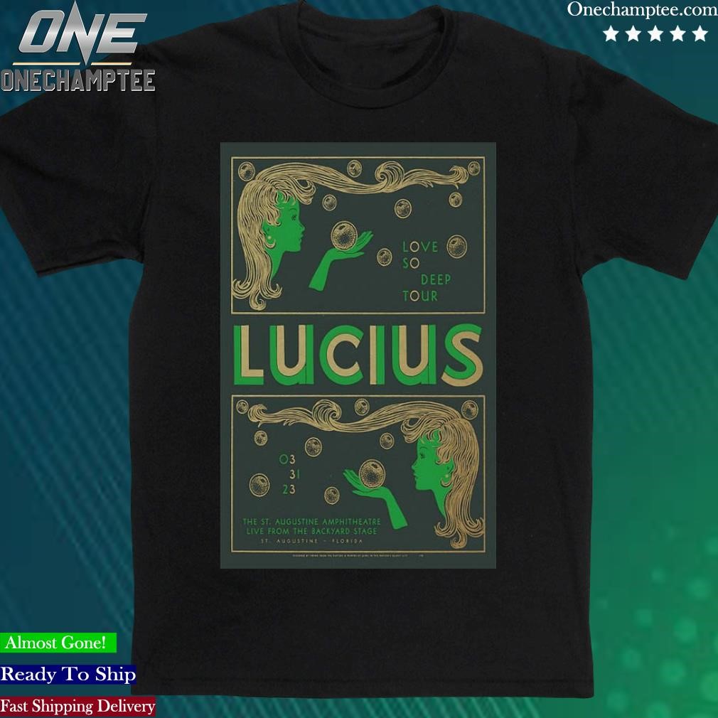 Official lucius Tour 2023 The ST. Augustine Amphitheatre Poster shirt