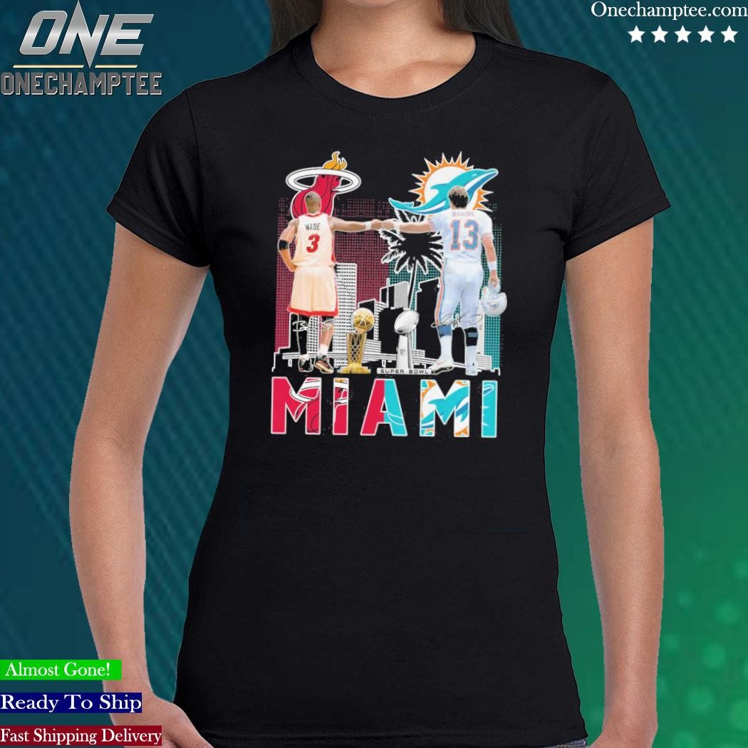 Miami Heat Wade And Dolphins City Champions 2023 Shirt in 2023