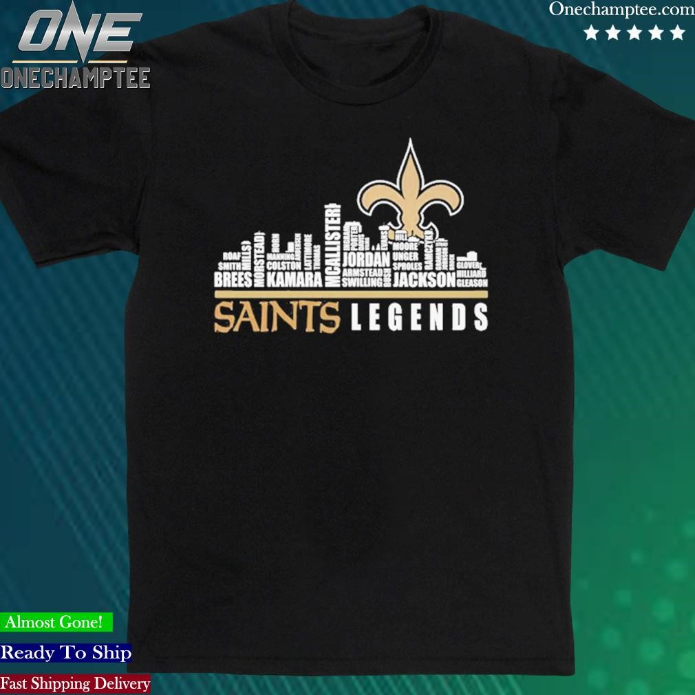 Official new Orleans Saints Legends Team Players Names In City Unisex Tshirt