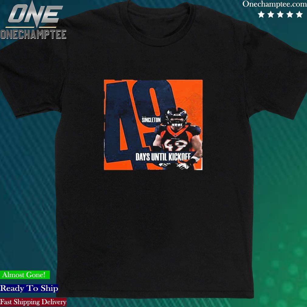 Official nfl Denver Broncos Days Until Kickoff 2023 T Shirt