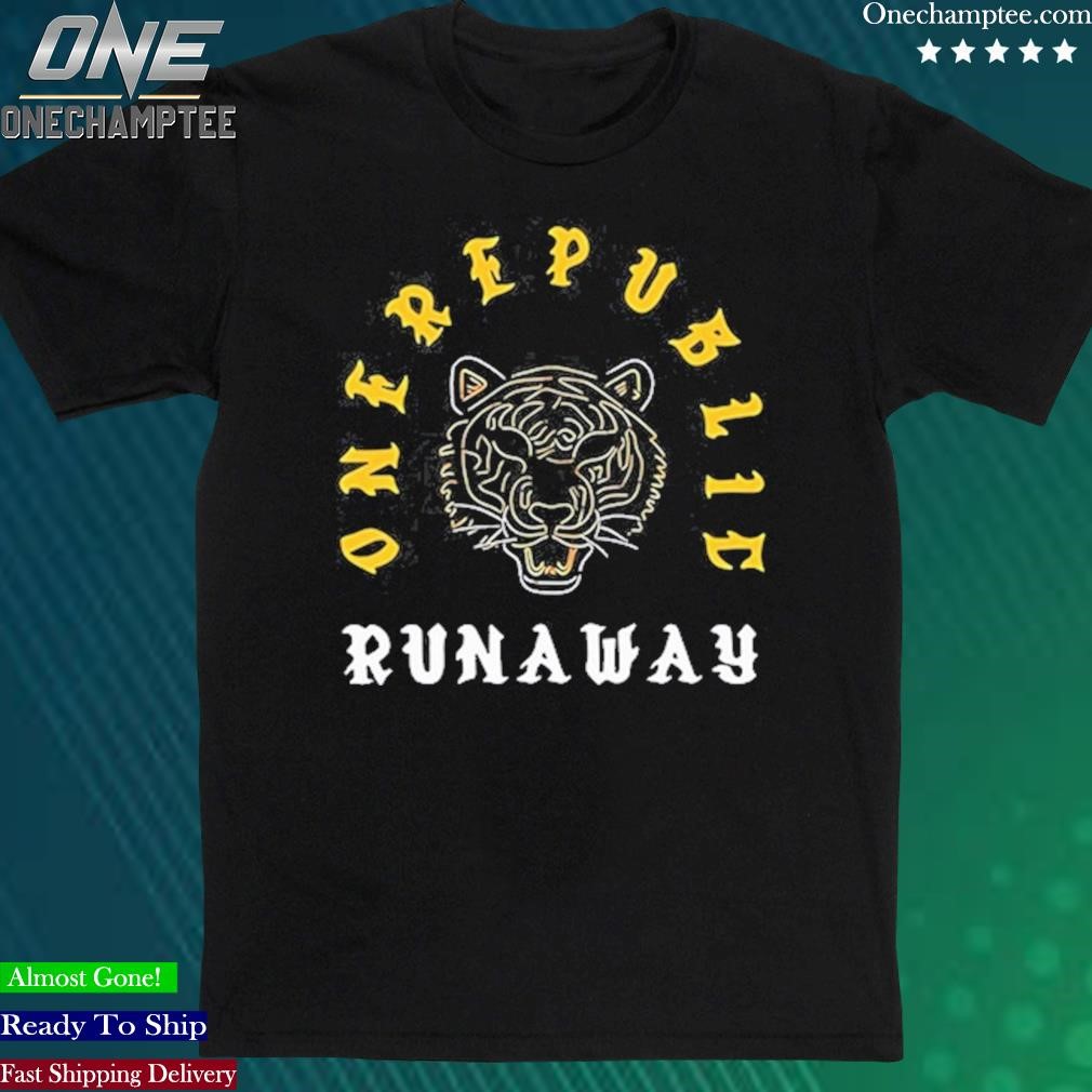 Official oneRepublic Runaway Neon Tiger New Shirt