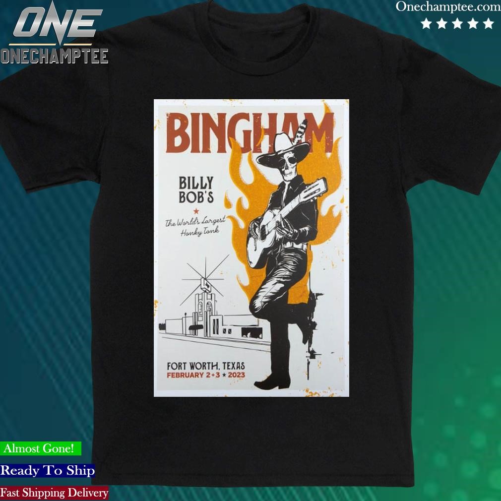 Official ryan Bingham Billy Bob's Fort Worth February 2, 3 2023 Poster Shirt