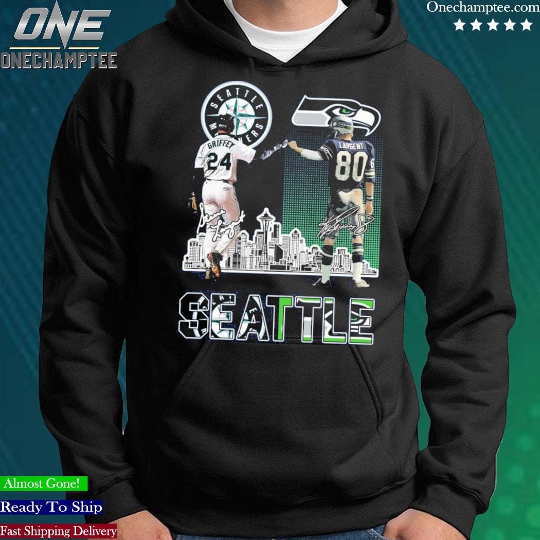 Official seatle Mariners Griffey And Seahawks Largent City Champion T Shirt,  hoodie, long sleeve tee