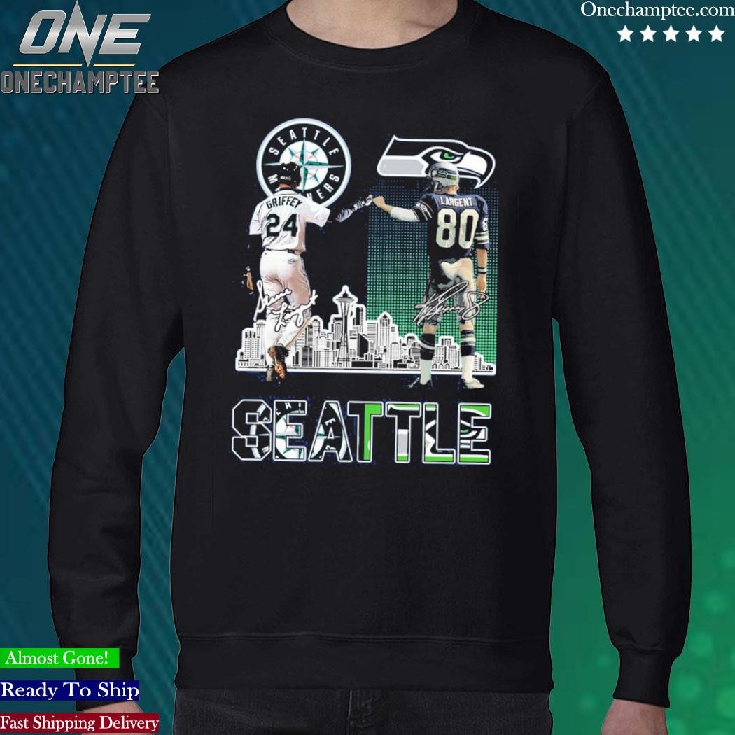 Official seatle Mariners Griffey And Seahawks Largent City Champion T Shirt,  hoodie, long sleeve tee