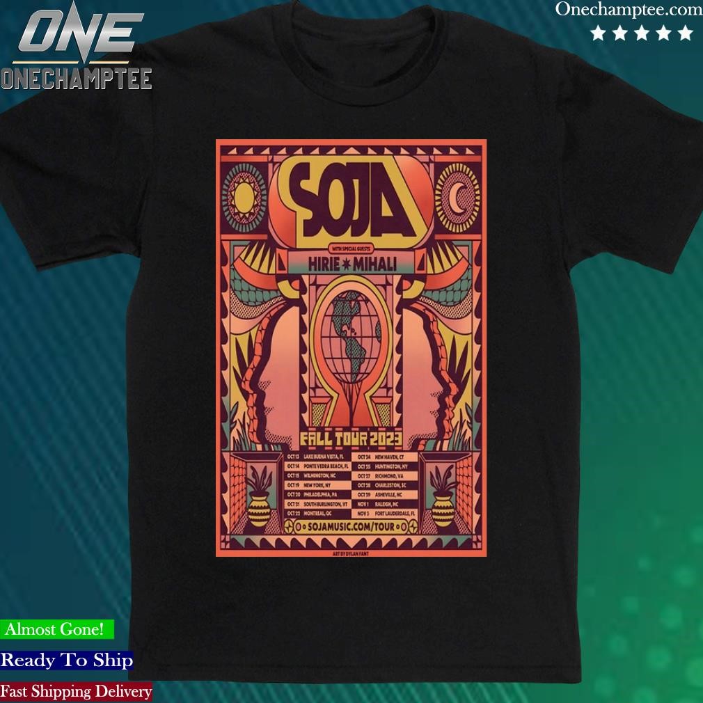 Official soja Band With Special Guests Hirie Mihali Fall October & November Tour 2023 Poster T-Shirt