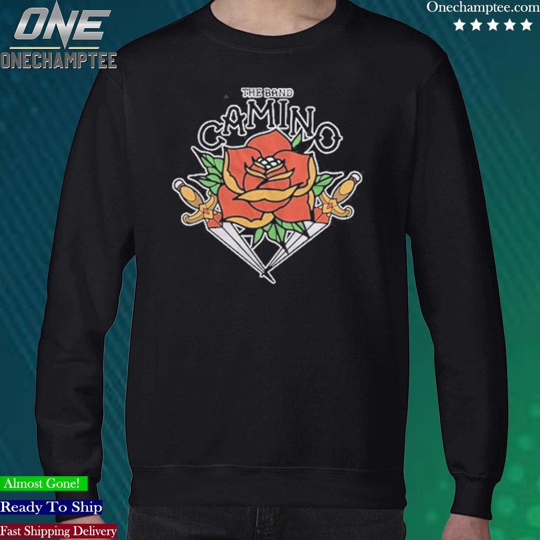 Official the Band Camino Merch Rose And Dagger shirt hoodie long