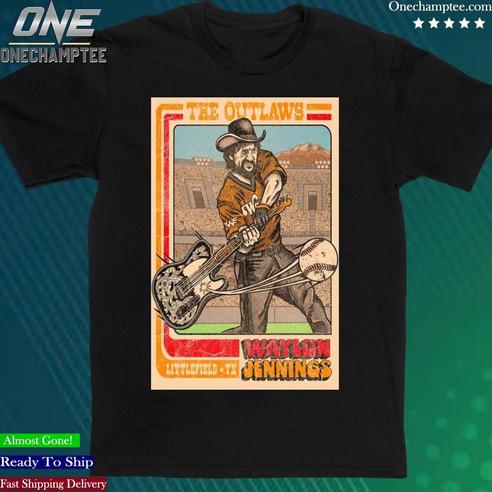 Official the Outlaws Waylon Jennings Littlefield, Texas Tour 2023 Poster Shirt
