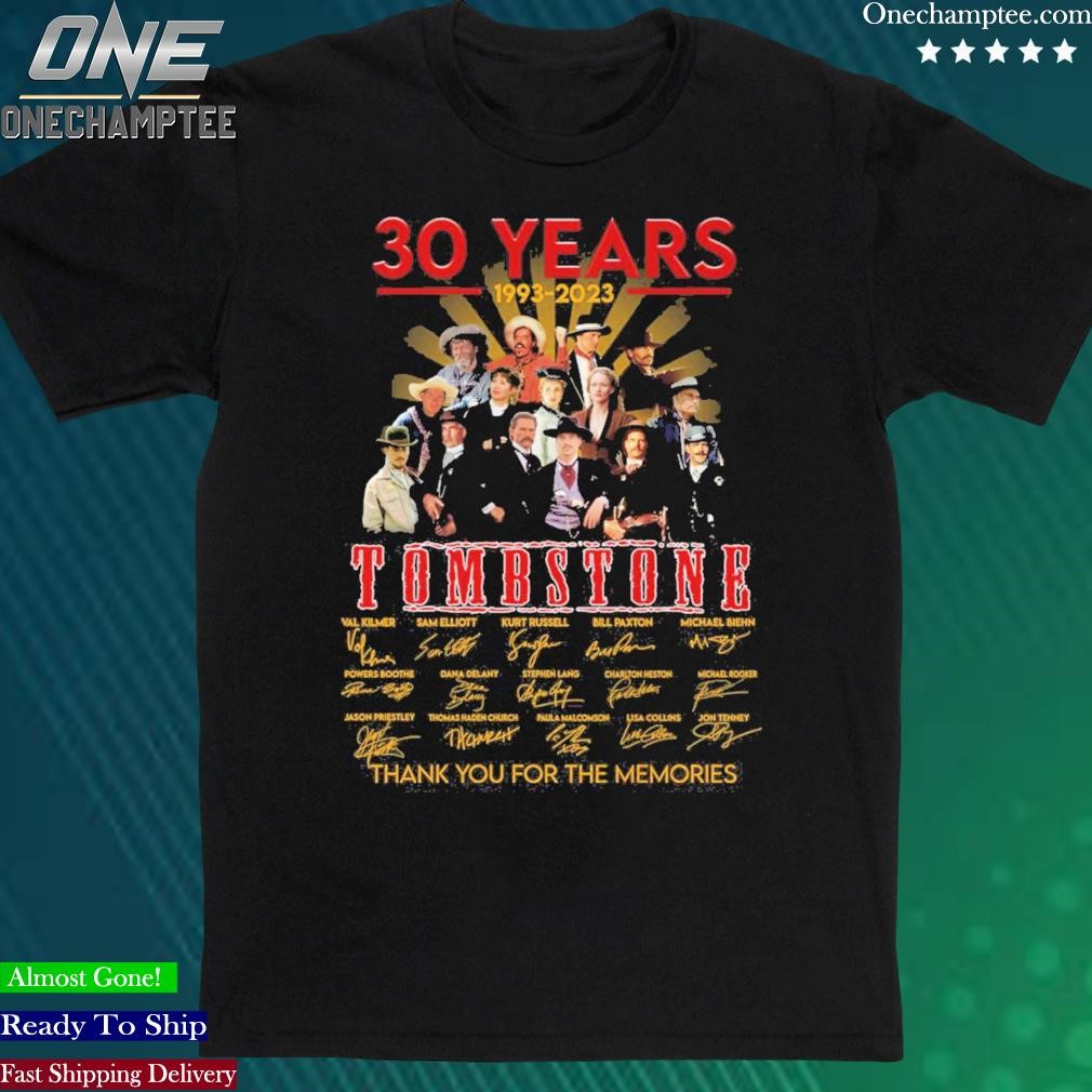 Official tombstone 30 Years 1993 2023 Memories T Shirt
