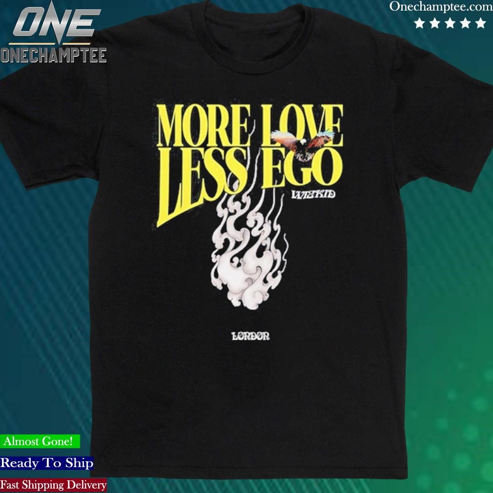 Official wizkid More Love Less Ego T-Shirt