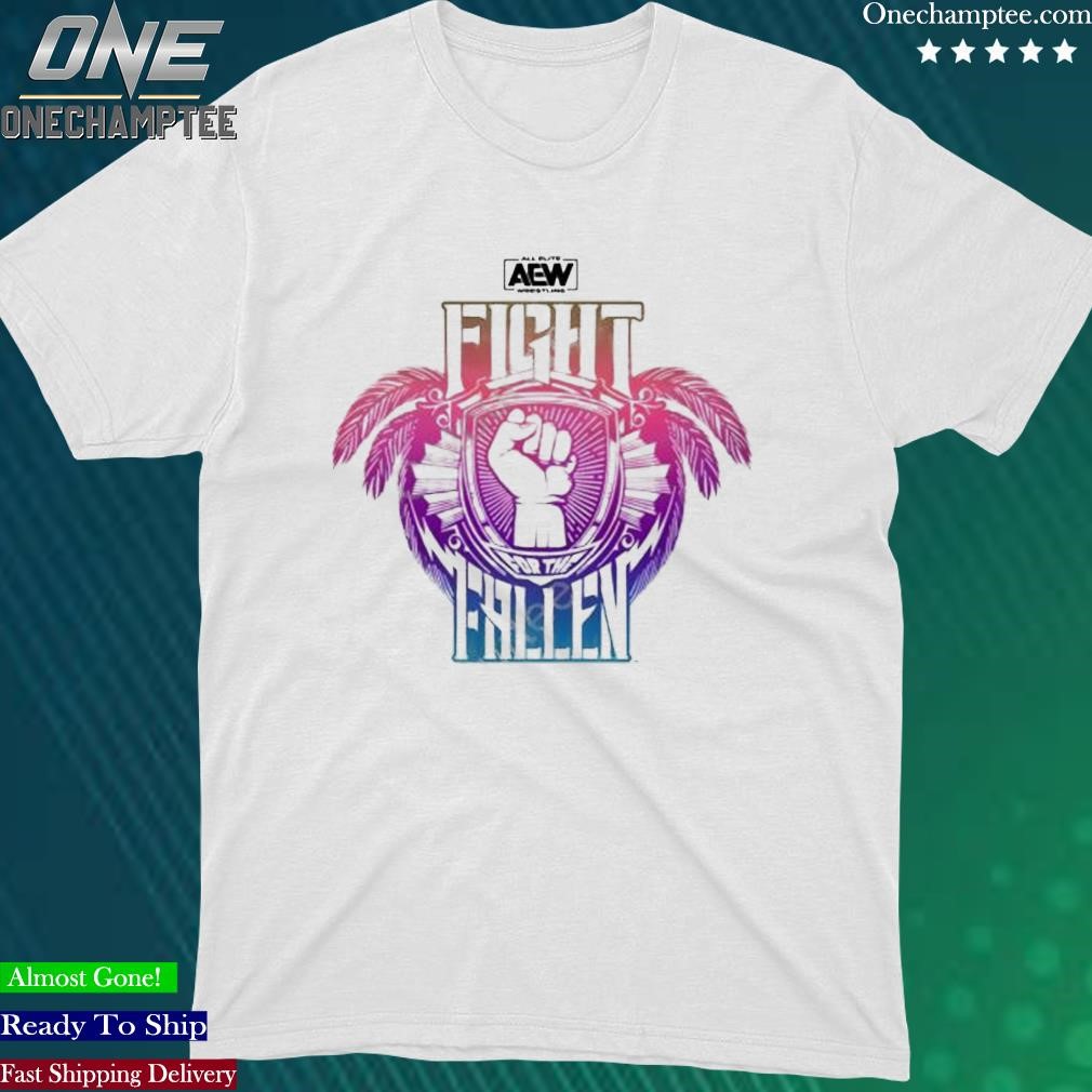 Official aEW Fight For The Fallen Tee Shirt