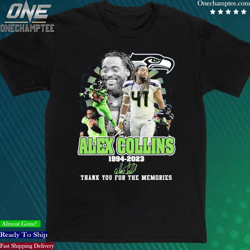 Official alex Collins 1994 2023 Memories Seatle Seahawks NFL Shirt