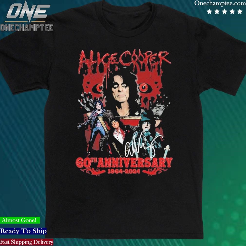 Official alice Cooper 60th Anniversary 1964 – 2024 Shirt