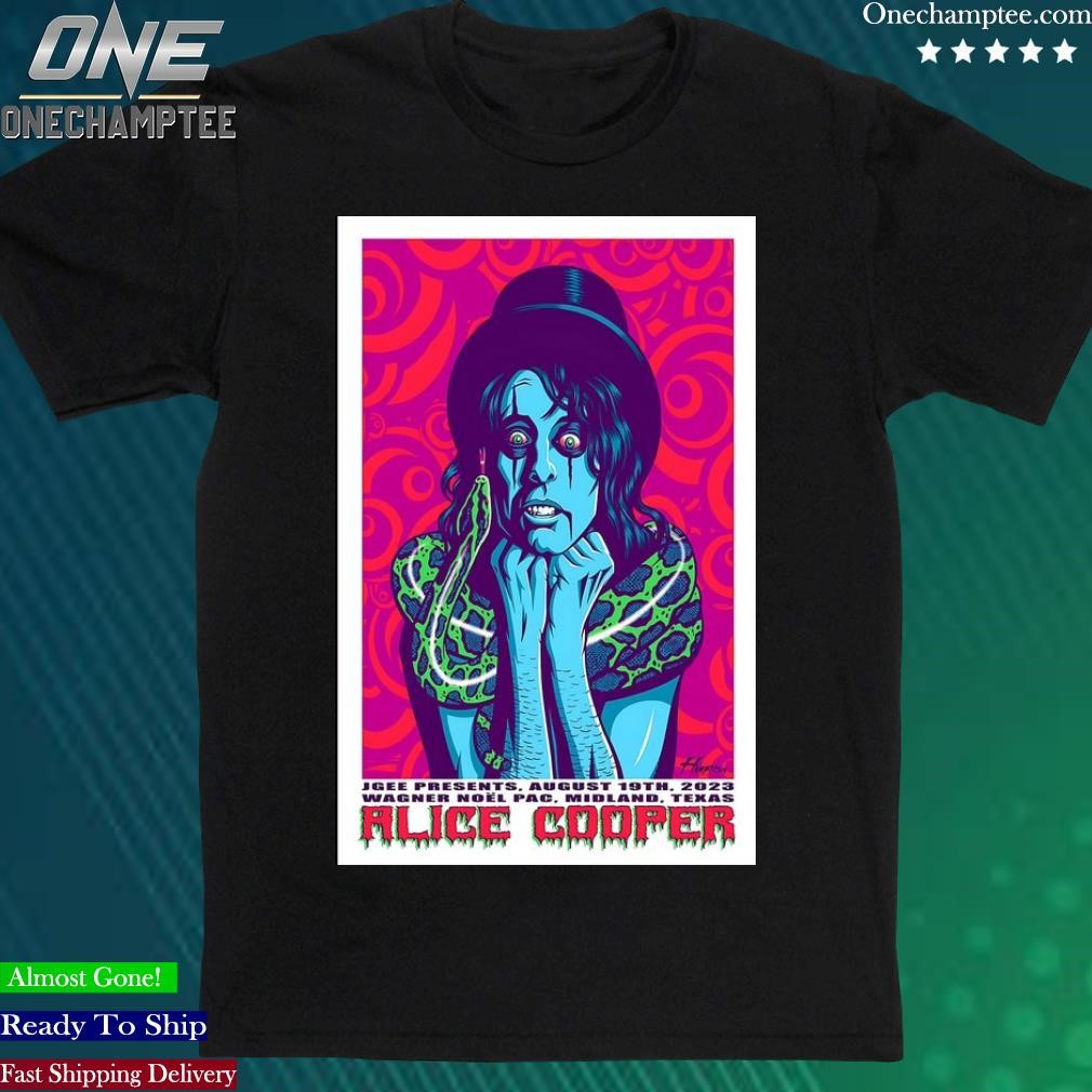 Official alice Cooper Midland, Texas Event 2023 Poster Shirt