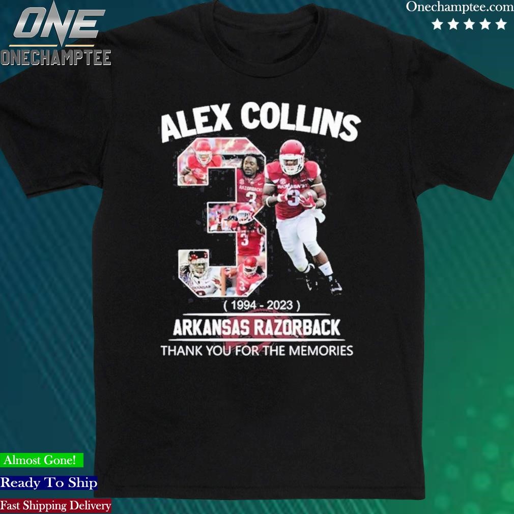 Official arkansas Razorbacks – Alex Collins 1994 – 2023 Unisex T-Shirt